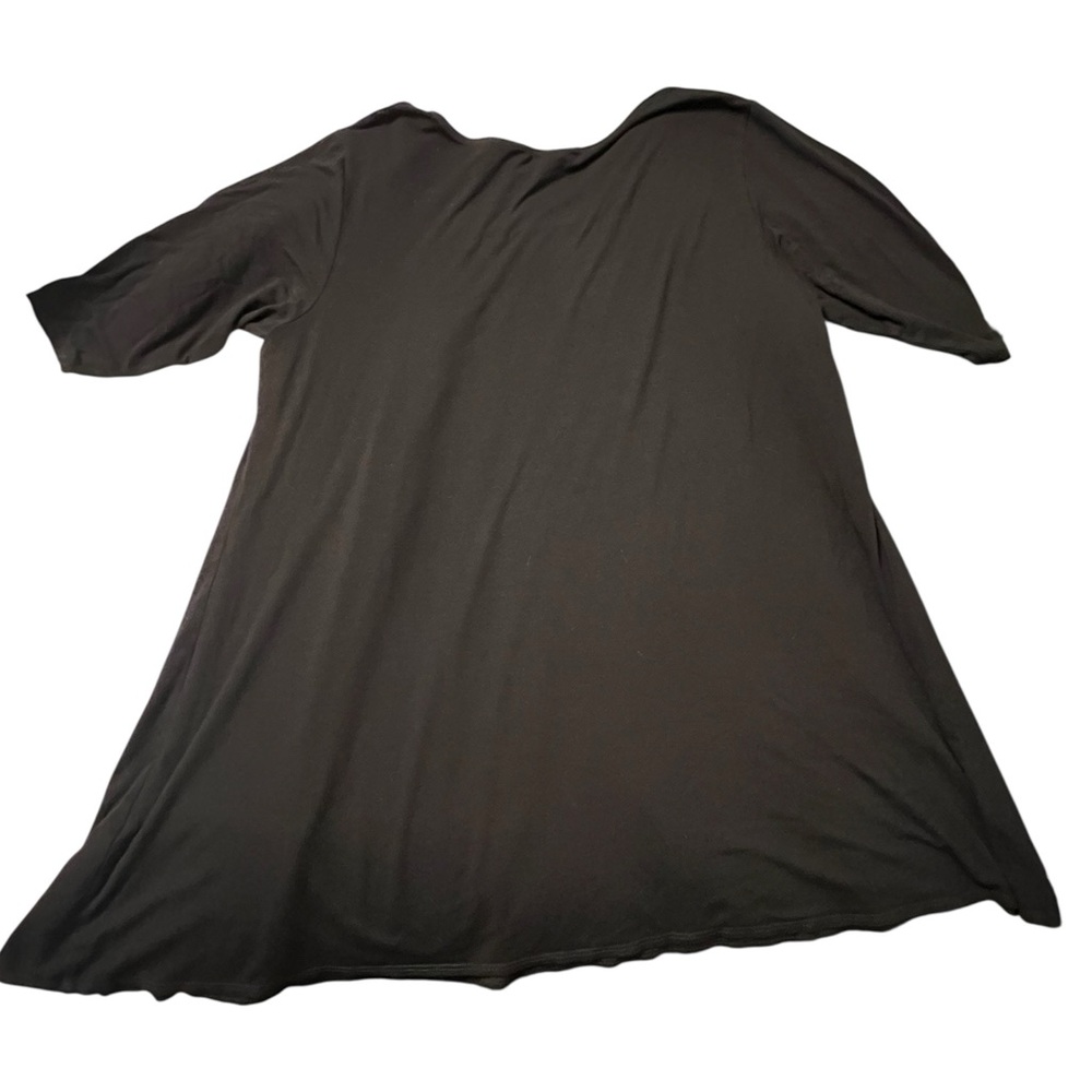 EILEEN FISHER Black Tunic Top Plus Size 1X - Picture 2 of 4